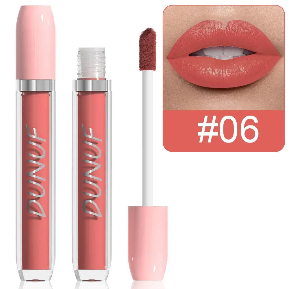25 Color Velvet Matte Lipstick Liquid Waterproof Sexy Red Matte Lip Glaze Non-Stick Halloween Makeup Not Easy To Fade Lip Gloss
