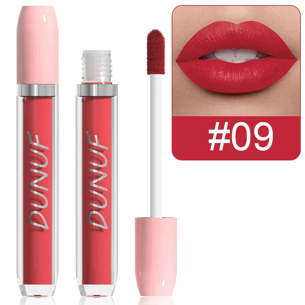25 Color Velvet Matte Lipstick Liquid Waterproof Sexy Red Matte Lip Glaze Non-Stick Halloween Makeup Not Easy To Fade Lip Gloss