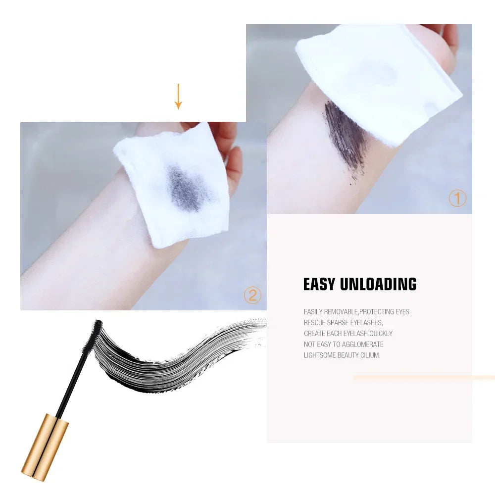 3D Black Mascara For Lengthening Eyelashes Long Lasting Waterproof Volumizing Gold Brush Makeup Beauty Eye Lashes
