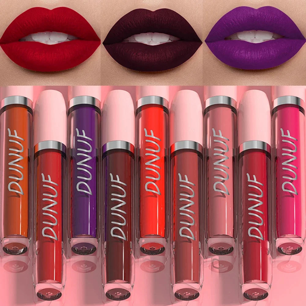 25 Color Velvet Matte Lipstick Liquid Waterproof Sexy Red Matte Lip Glaze Non-Stick Halloween Makeup Not Easy To Fade Lip Gloss